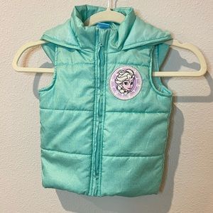 Disney Frozen Green Elsa Vest 2T